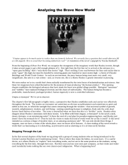 Analyzing the Brave New World