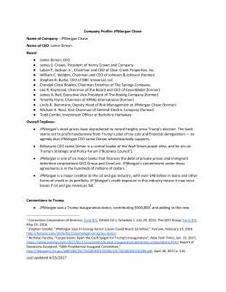 Company Profile: JPMorgan Chase Name of Company ​: JPMorgan