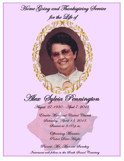 Musical Prelude - Bodden Funeral Services