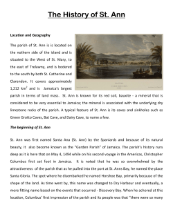 The History of St. Ann - The National Library of Jamaica
