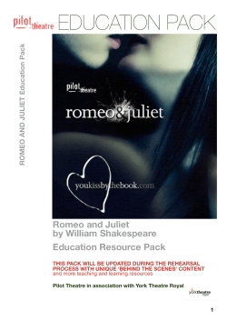 ROMEO AND JULIET Education Pack