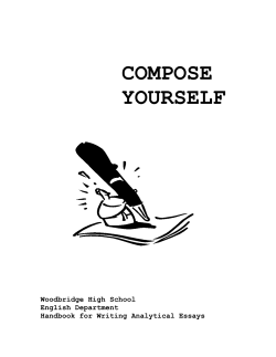 compose yourself - Woodbridge High School Media Center