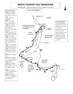 north country half marathon - Walker Area Community Center