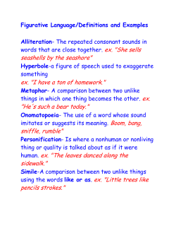 seashells by the seashore" ex. "I have a ton of homework.