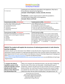 Latin America`s Government/Civics Teacher Notes