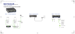 Plus 5-port Gigabit Switch GS105E Installation Guide