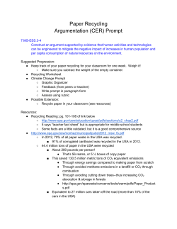 Recycling CER Prompt