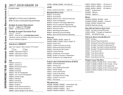 Grade 10 Course Card 2017-18