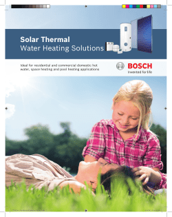 Solar Thermal Water Heating Solutions