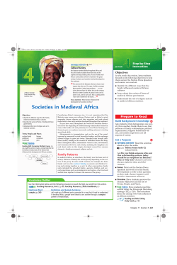 Societies in Medieval Africa