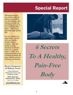 Secrets to a Healthy Body