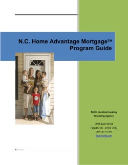 Home AdvantagePLUS Mortgage Program Guide