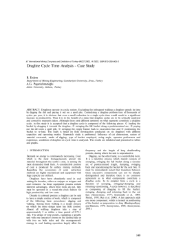 Dragline Cycle Time Analysis