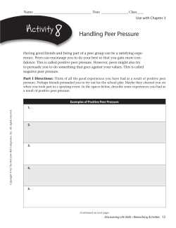Chapter 3 - Reteaching Activities