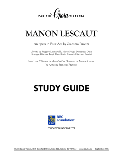 study guide - Pacific Opera Victoria