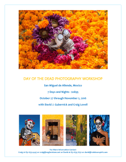 day of the dead photography workshop