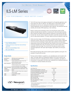 ILS-LM Data Sheet - Newport Corporation
