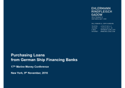 Purchasing Loans from German Ship Financing Banks