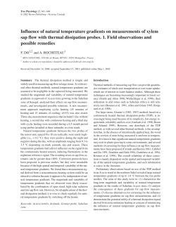 Influence of natural temperature gradients on measurements of
