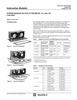 FLEX58 Heatsink Fan Kits 31158-296-50