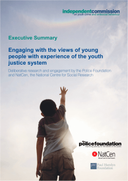 Executive Summary Engaging with the views of young people with