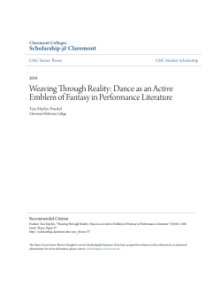 Dance as an Active Emblem of Fantasy in Performance Literature