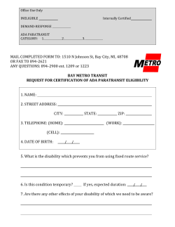 +ADA Certification Form - Bay Metropolitan Transportation Authority