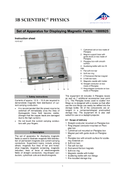 Set of apparatus for Displaying Magnetic Fields