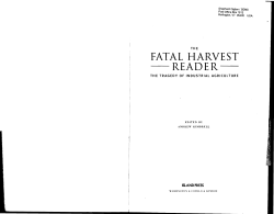 FATAL HARVEST READER