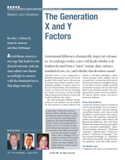 Modern Jury Dynamics: The Generation X and Y Factors