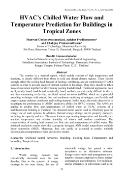 HVAC`s Chilled Water Flow and Temperature Prediction for