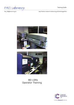 LSR Guide - The Francis Crick Institute