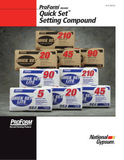 ProForm&reg; Quick Set&trade; Lite Setting Compound