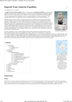 Imperial Trans Antartic Expedition 1914-17