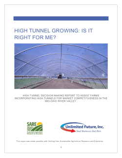 High Tunnel Decision Making Guide