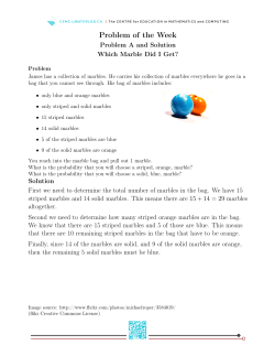 Problem of the Week - Sino Canada School