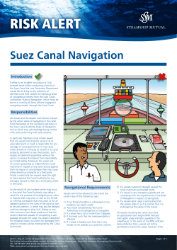 Suez Canal Navigation