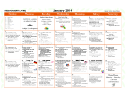SC ELN 2014 01 Independent Living Calendar