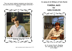 FUNERAL MASS for SARA SCANLON