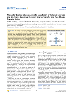 Molecular Excited States - American Chemical Society