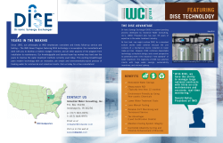 FEATurING DISE TEcHNoloGy - Industrial Water Consulting, Inc.