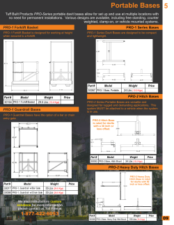Portable Bases - Tuff Built Products