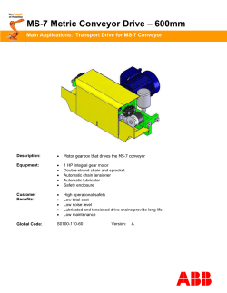 MS-7 Metric Conveyor Drive &ndash; 600mm