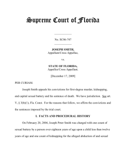 Supreme Court of Florida - Denver District Attorney`s Office