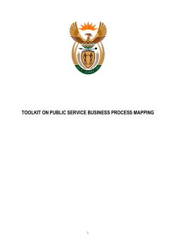 Toolkit for the development of business process mapping