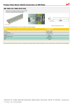 Shield Connection on DIN Rails SN 18X3 CU 1000
