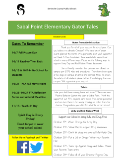 October - Sabal Point Elementary School
