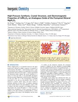 High-Pressure Synthesis, Crystal Structure, and Electromagnetic