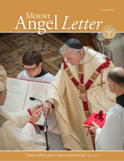 Summer 2016 - Mount Angel Abbey