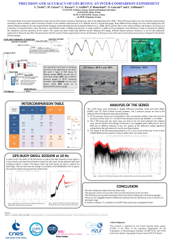 AN BUOYS: AN INTER-COMPARISON EXPERIMENT